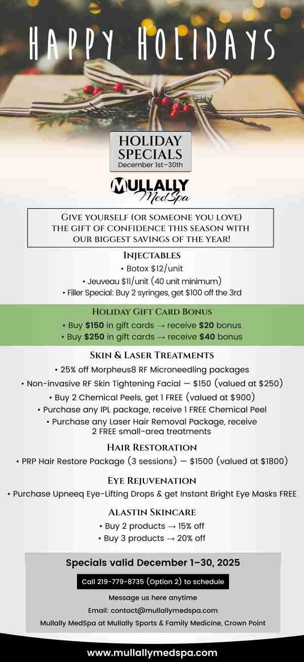 Offers at Mullally MedSpa in Crown Point, IN Offers at Mullally MedSpa in Crown Point, IN